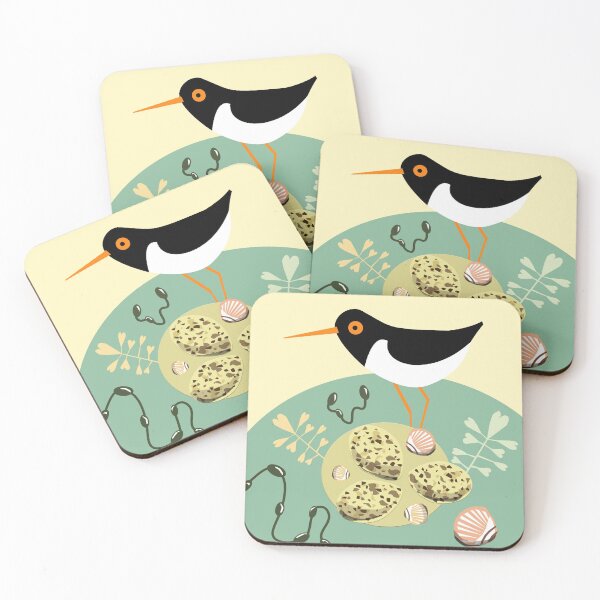 Item preview, Seashore oyster catcher and eggs designed and sold by sonabeam.