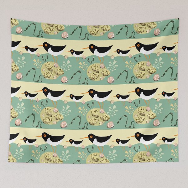 Item preview, Seashore oyster catcher and eggs designed and sold by sonabeam.