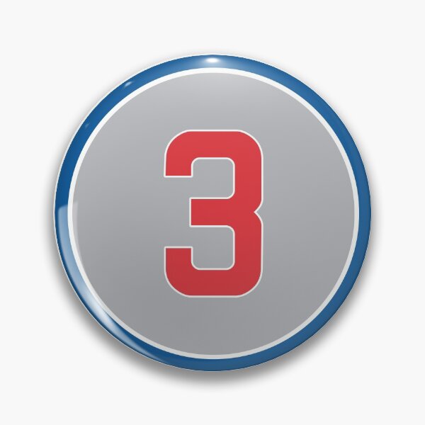 Item preview, David Ross #3 Jersey Number designed and sold by StickBall.