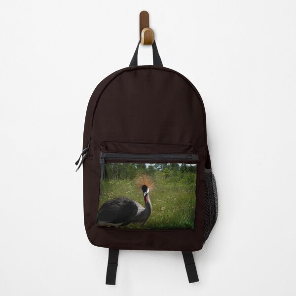 Item preview, Grey Crowned Crane in a Wild Meadow designed and sold by KbytesOfJax Outdoor and Nature.