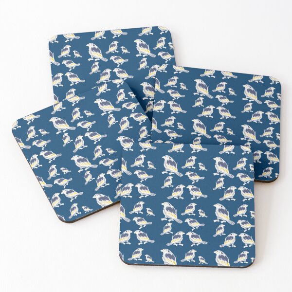 Item preview, Happy Blue Birds Pattern designed and sold by Naumovski.