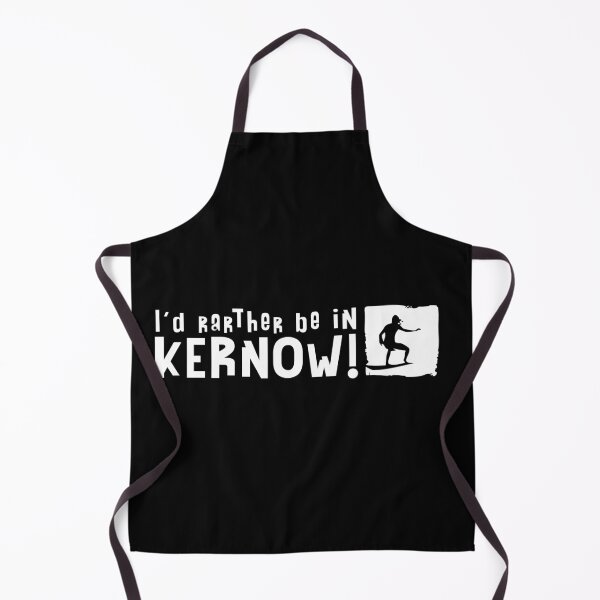 Item preview, I'd rather be in Kernow Surfer Logo White On Black designed and sold by Logo-A-GoGo.
