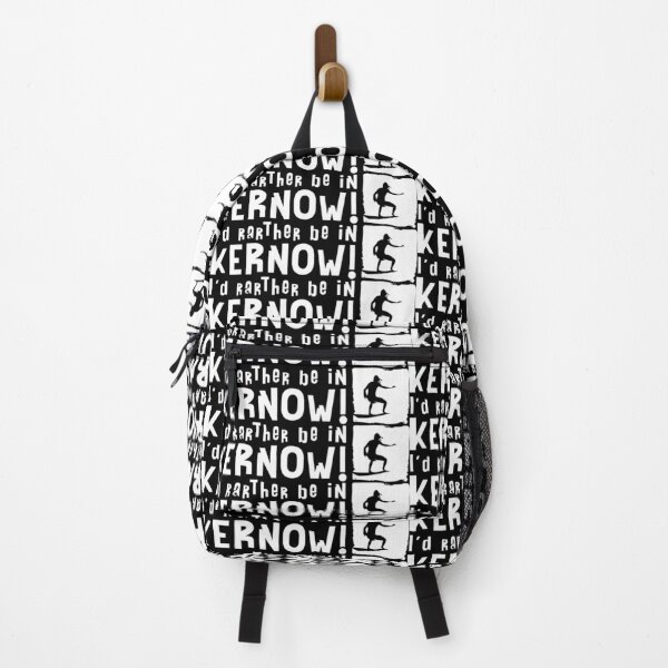 Item preview, I'd rather be in Kernow Surfer Logo White On Black designed and sold by Logo-A-GoGo.