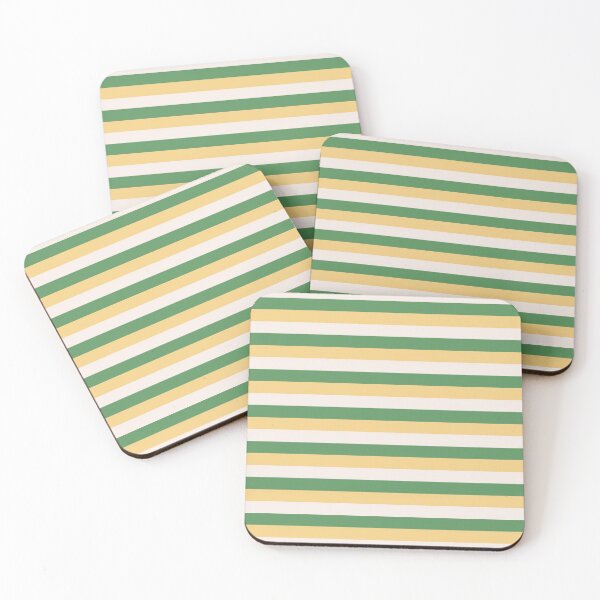 Item preview, yellow green stripes - striped designed and sold by ZiphGames.