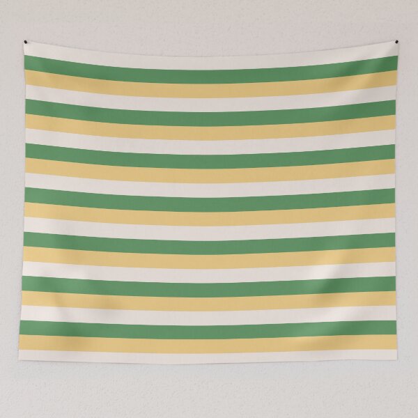 Item preview, yellow green stripes - striped designed and sold by ZiphGames.