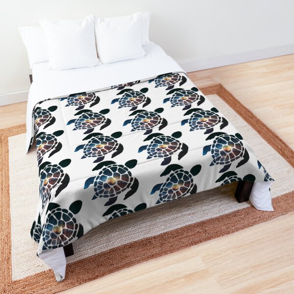 Galaxy Sea Turtle Comforter