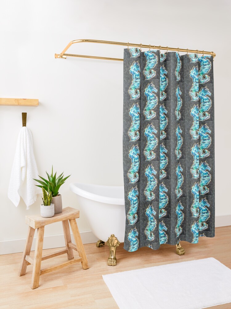 "Seahorse of Belfast" Shower Curtain by Joni57 Redbubble