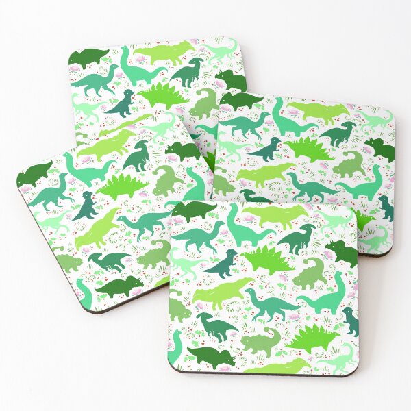 Item preview, Dinosaur Pattern - Little Herbivores (White) designed and sold by KBMasquerade.