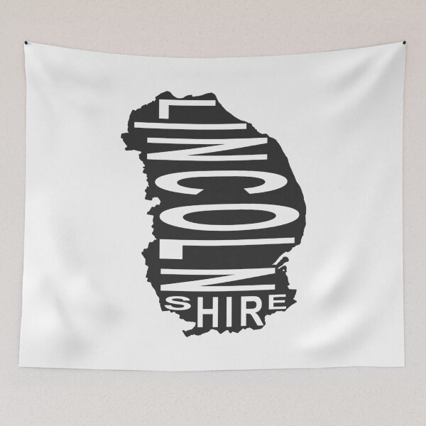 Item preview, Lincolnshire Map Text Silhouette designed and sold by GeorgeLemon.