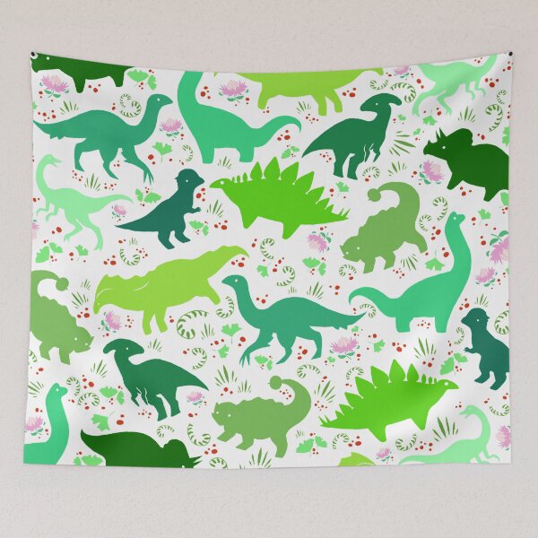 Item preview, Dinosaur Pattern - Little Herbivores (White) designed and sold by KBMasquerade.