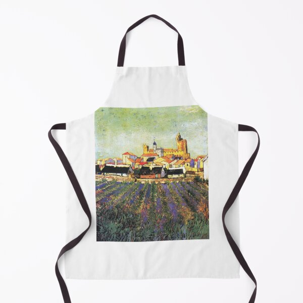 Item preview, Van Gogh - View of Saintes-Maries - lavender fields designed and sold by NewNomads.