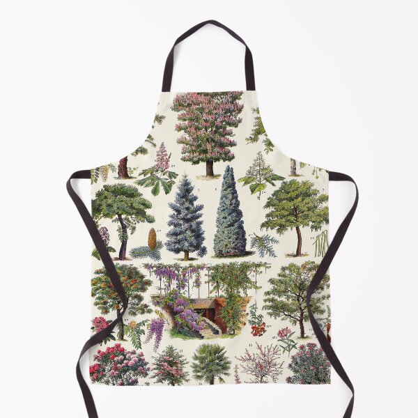 Item preview, Adolphe Millot - jardin - Arbres d ornement 01 - Vintage french botanical illustration designed and sold by Gardenlibrary.