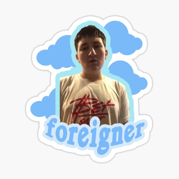 Evan Papier Foreigner Sticker By Htpcreations Redbubble