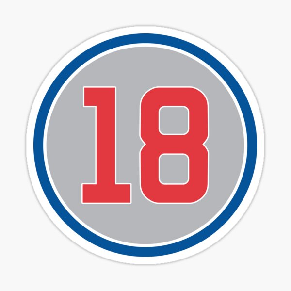 Ben Zobrist #18 Jersey Number Pin for Sale by StickBall