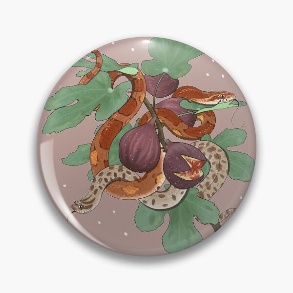 Item preview, Corn Snake and Hognose Snake with Figs designed and sold by Paige Penrose.