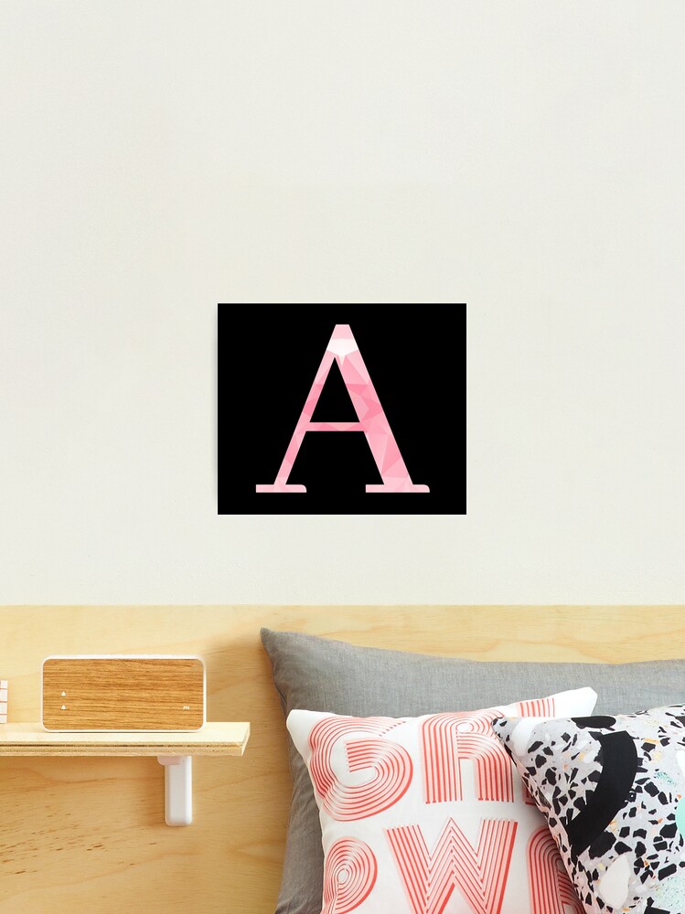 Pink glitter alphabet letter pack Photographic Print for Sale by  ArkPrintDesign