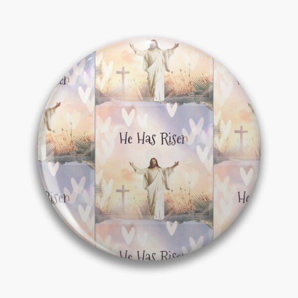 Item preview, He Has Risen - Jesus Cross & Hearts - by Boo-da-chay designed and sold by Boo-da-chay.
