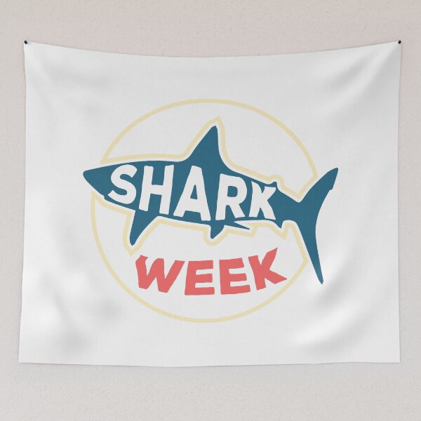 Item preview, SHARK week for the Ocean Lovers White Background designed and sold by Naumovski.