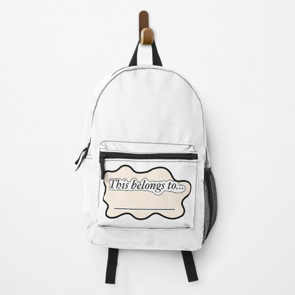 Item preview, “This belongs to” name tag merchandise designed and sold by Randomstickers0.