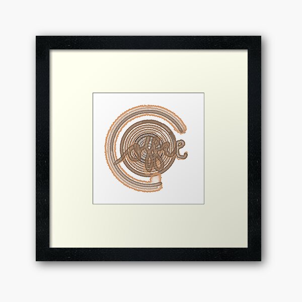 Coffee imprint Framed Art Print