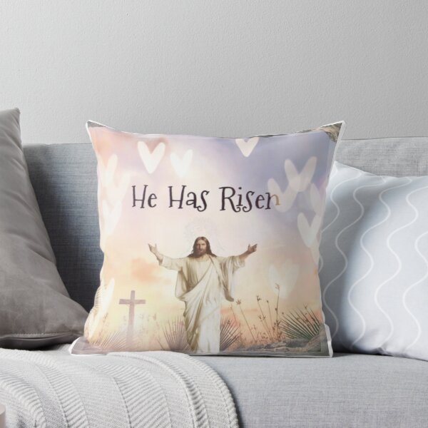 Item preview, He Has Risen - Jesus Cross & Hearts - by Boo-da-chay designed and sold by Boo-da-chay.