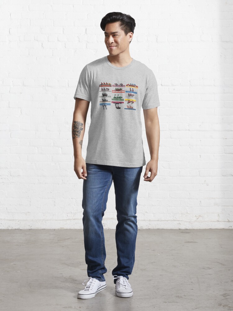 Alternate view of Six Flags Magic Mountain Coaster Cars 2020 Essential T-Shirt