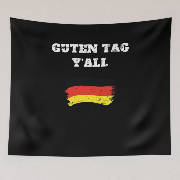 Item preview, Guten Tag Y'all German Flag Southern Retro Vintage designed and sold by Jeangel97.