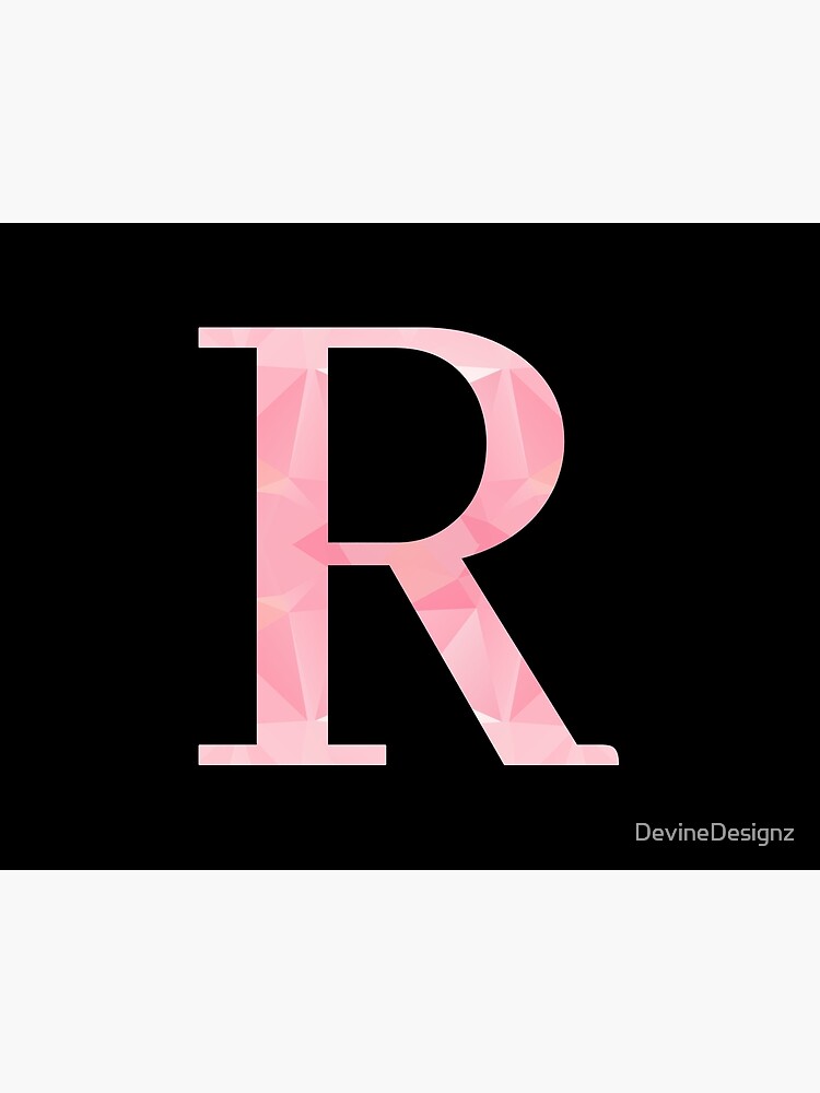 Pink Glitter Letter R Sticker for Sale by DevineDesignz