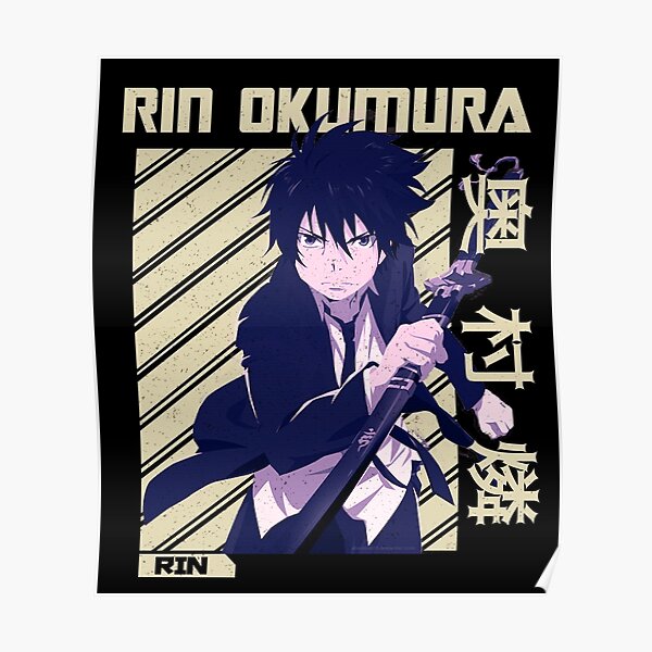 Rin Okumura - Blue Exorcist Anime manga Poster