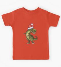 Camiseta para niños Tyrannosaurus Navidad