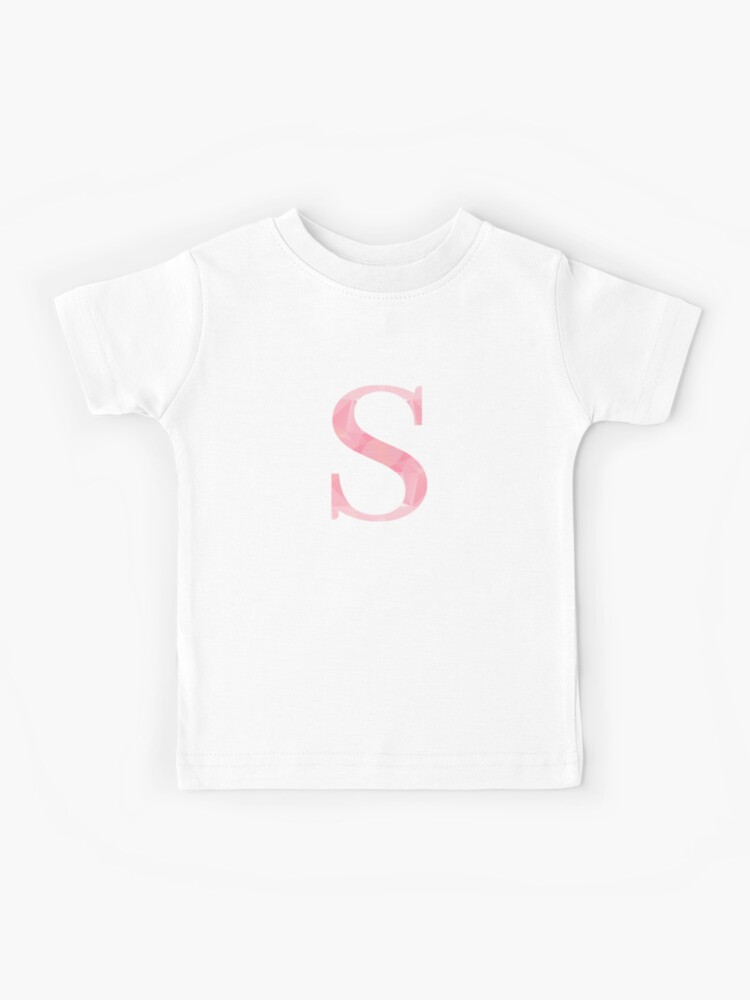 S Letter Pink \