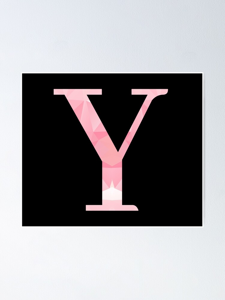 Pink Glitter Letter Y Sticker for Sale by DevineDesignz