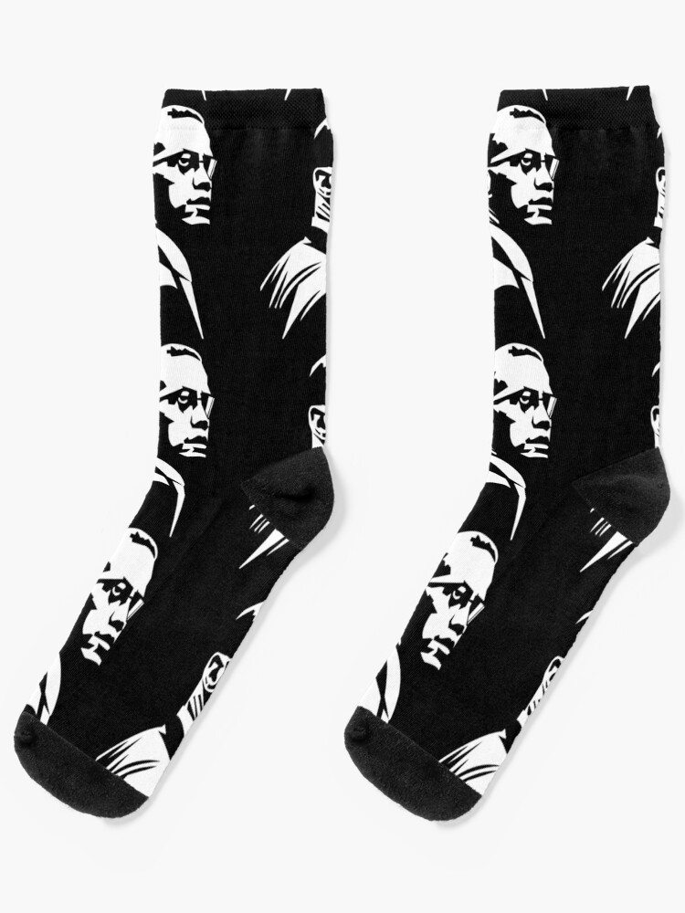 Malcolm X (Design 001) Socks by Dan-Barisi | Redbubble