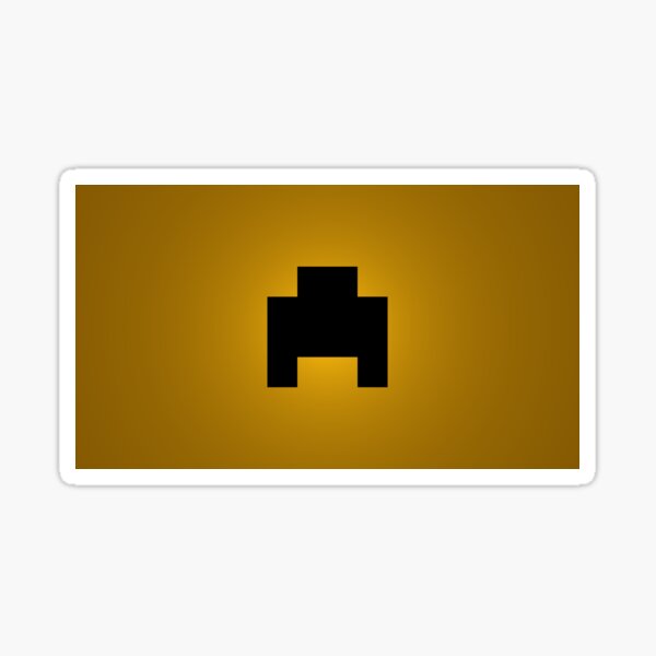 Yellow Minecraft Creeper Face Logo Minecraft Video Game Matte