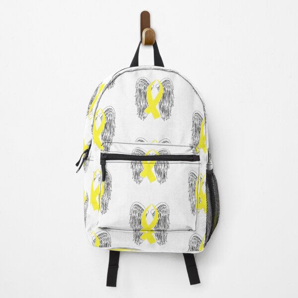 Item preview, Winged Awareness Ribbon (Yellow) designed and sold by blakcirclegirl.