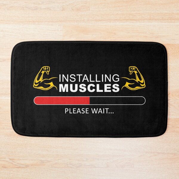 Item preview, Installing Muscles Please Wait |  Funny Workout Slogan designed and sold by motivationaltee.