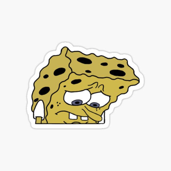 Stickers Sur Le Theme Sad Spongebob Redbubble