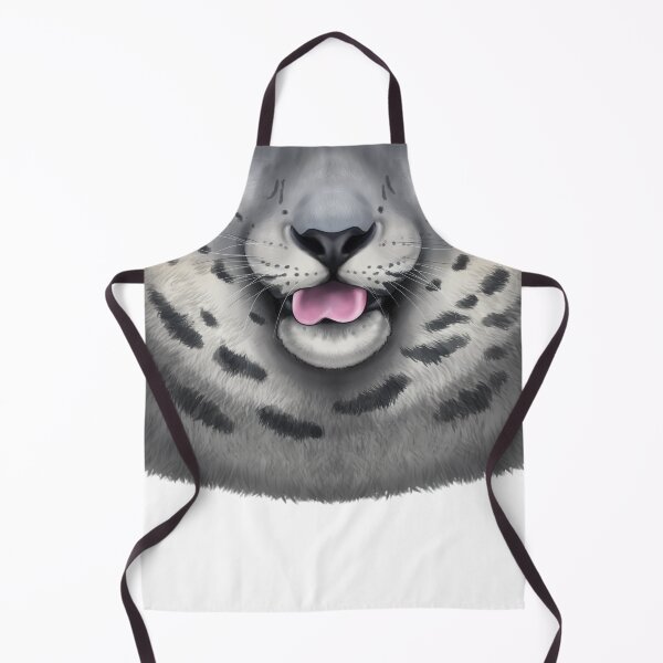 Item preview, Snow Leopard Face (with blep) designed and sold by SidianArts.