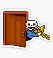 Pegatina Undertale - Sans con trombón