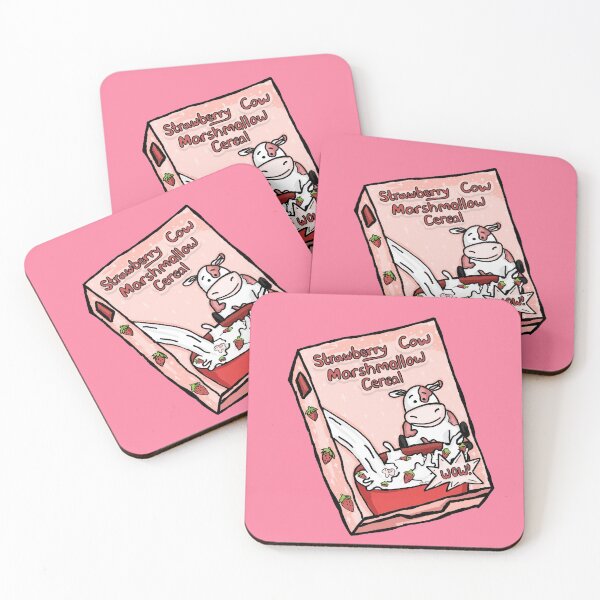Item preview, Strawberry Cow Marshmallow Cereal designed and sold by RoserinArt.