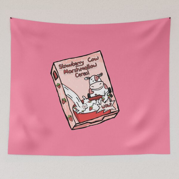 Item preview, Strawberry Cow Marshmallow Cereal designed and sold by RoserinArt.