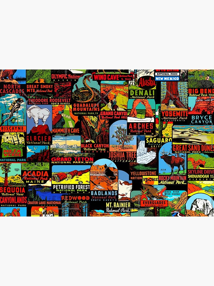 American National Parks Vintage Travel Decal Bomb by hilda74