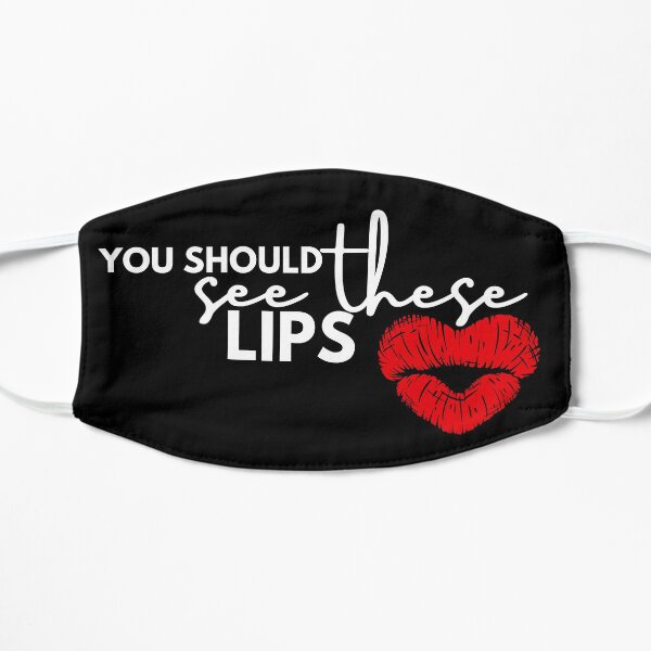 Deberías ver la máscara de estos labios Mascarilla plana