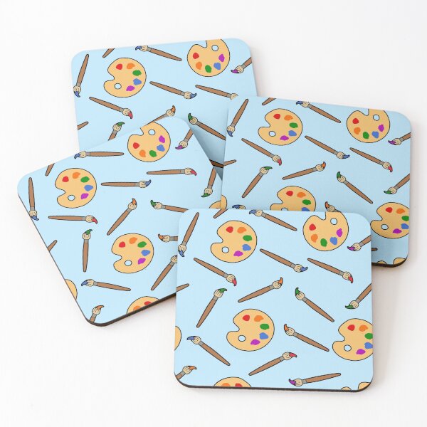 Item preview, Paintbrush and palette pattern designed and sold by Cathal O'Toole.
