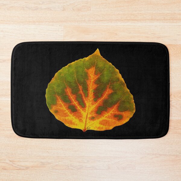 Item preview, Green Orange & Yellow Aspen Leaf #1 designed and sold by GobaFineArts.
