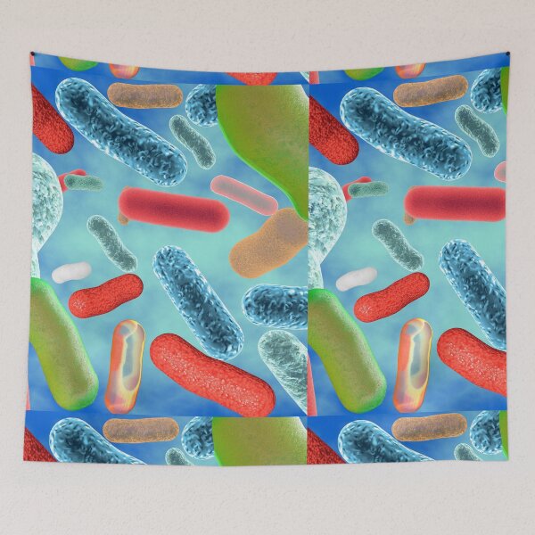 Item preview, PRETTY E. COLI Pattern Microscopic Image Photo...Micro designed and sold by Hippiesole.
