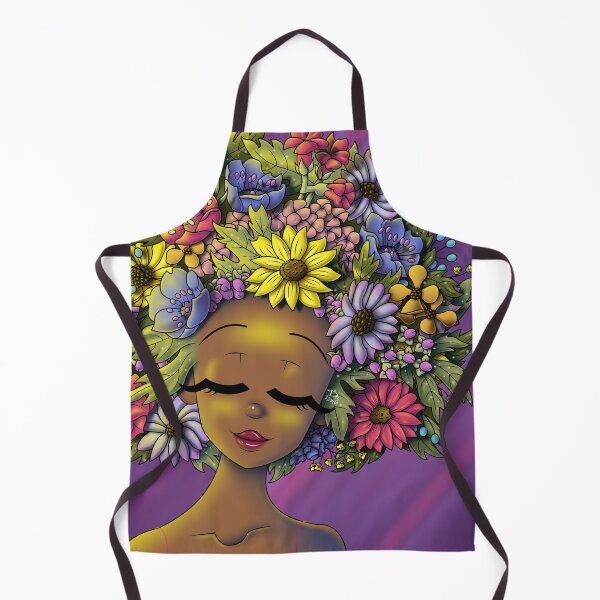 Item preview, African American Woman and Flowery Hair designed and sold by treasured-gift.