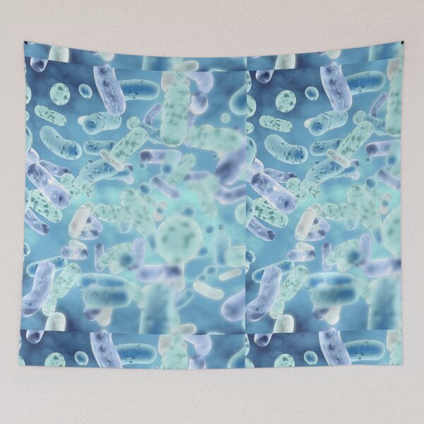 Item preview, BACTERIA BURST MICROSCOPIC Image Biomedical Illustration..Microbiology designed and sold by Hippiesole.