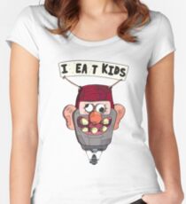gravity falls i eat kids balloon Women's Fitted Scoop T-Shirt