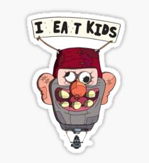 gravity falls i eat kids balloon Sticker